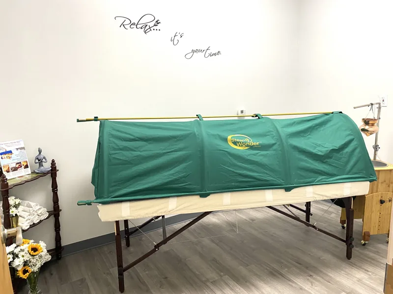 Swedana steam therapy at Minute Wonder Ayurveda, San Ramon